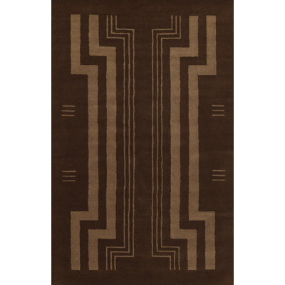 Hallum Hand-Tufted Geometric Wool Rug