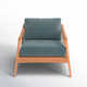 Elswick Teak Patio Armchair with Cushions