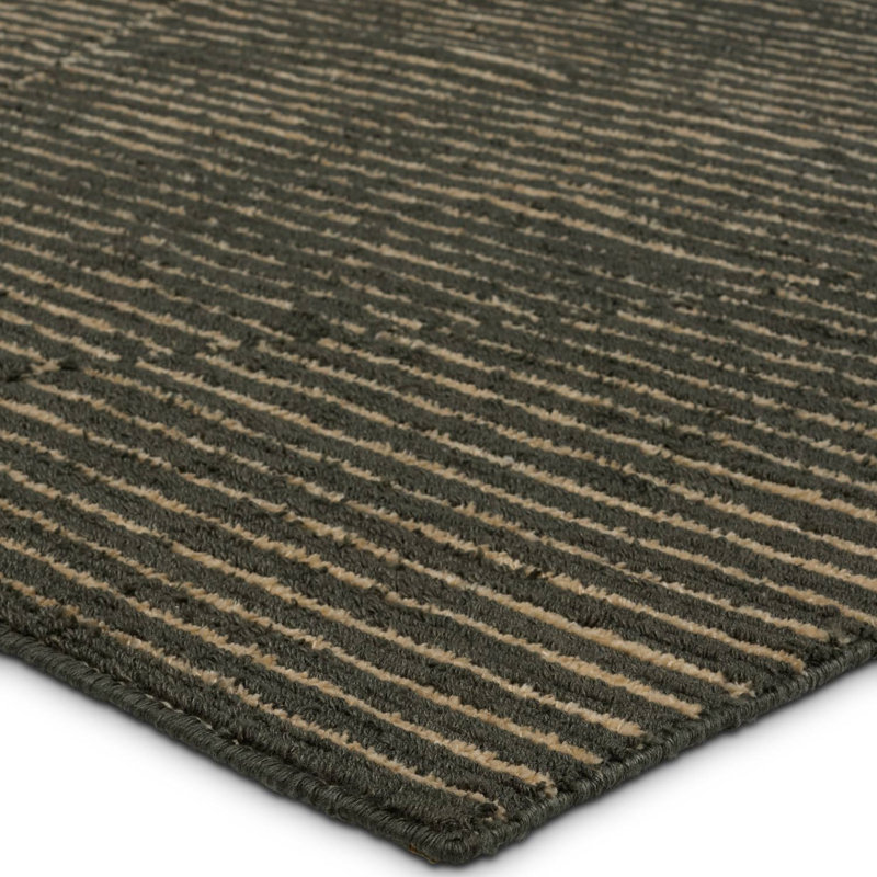 Wendy Jane Geometric Area Rug in Charcoal, Rectangle 10' x 14'