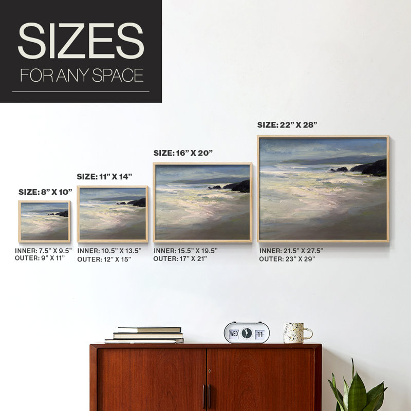 Pacifica -Framed Print - Restickable, 8" H x 10" W, Natural
