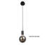 Nuccio 1 - Light Black Bulb Pendant