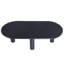 Table basse ovale en bois massif Toriano-102742070