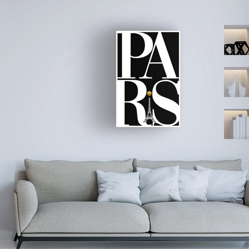 Art sur toile Tina Lavoie Paris, H 12 po x l 19 po