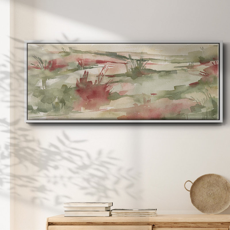Rust Grasslands II- Framed Canvas