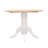 Versatile Drop Leaf Table With Stylish Pedestal Base And Ornamental Legs For Intimate Dining And Space Adaptability.