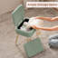 Tabouret de coiffeuse rembourré avec rangement et dossier pliant-1160464577