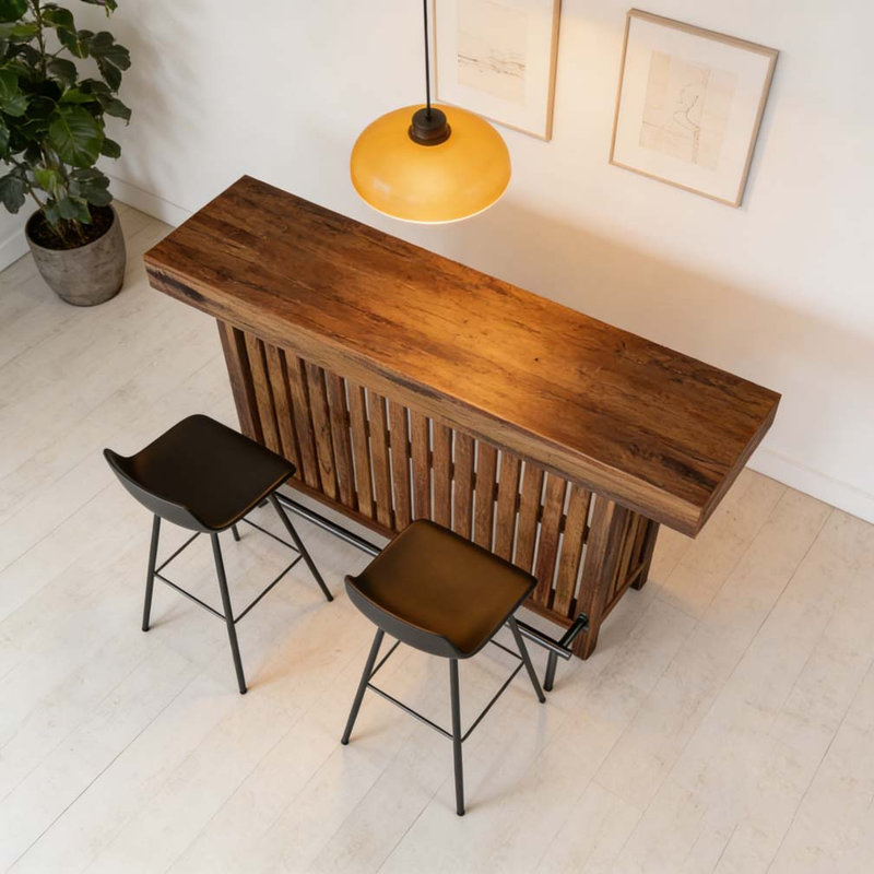 Table de salle à manger, Brun rustique
