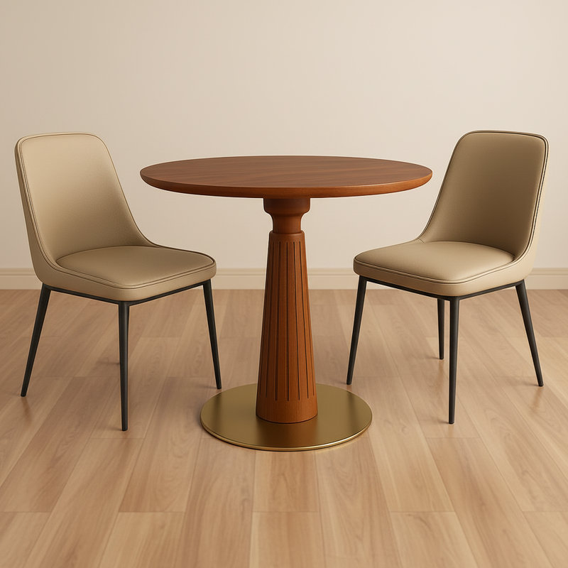 Ensemble de table de salle à manger, Brun