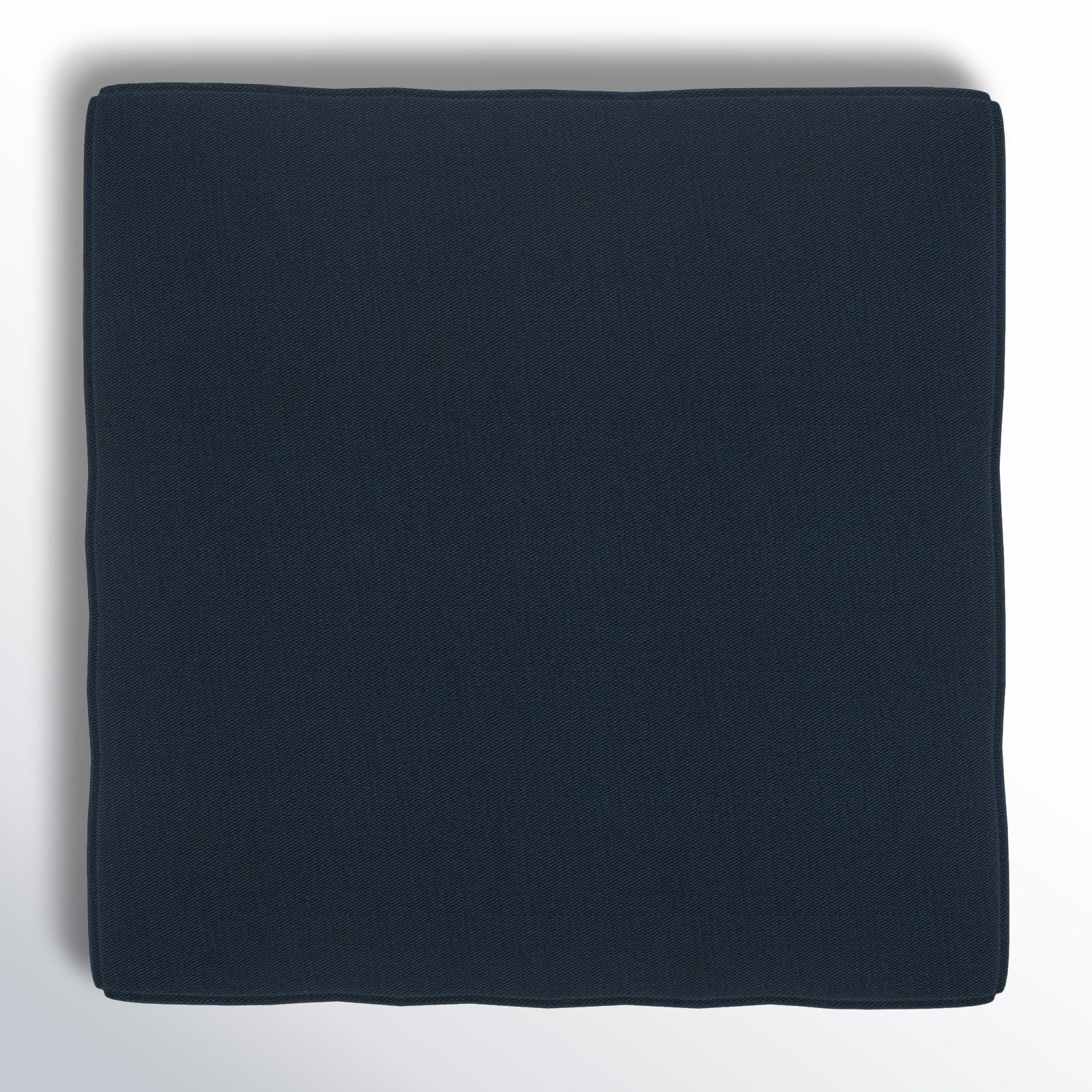 Praia Sunbrella Outdoor Ottoman, Canvas Navy Sunbrella® Canvas