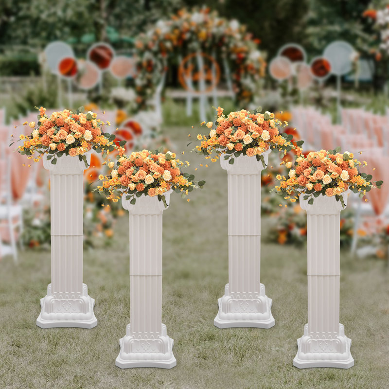 4PCS 11.81“ Plastic Roman Pillar