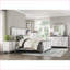 Classic Farmhouse 3-Drawer Nightstand with Power/USB - Antique White/Brown