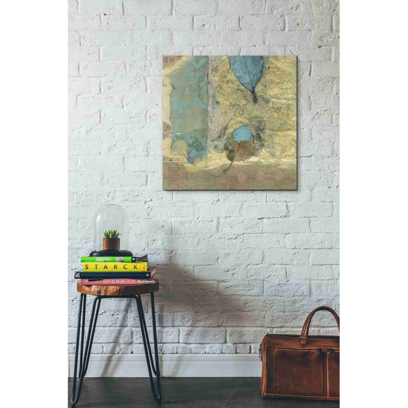 «Wabi-Sabi Leaf» par Elena Ray, art mural sur toile, H 26 po x l 26 po x P 1,5 po