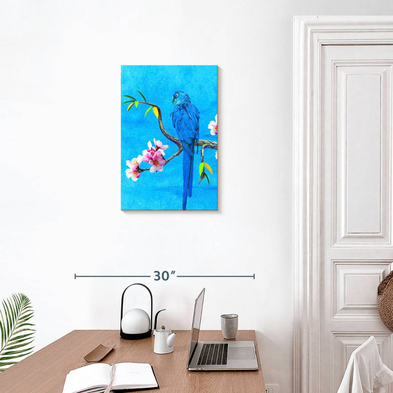 Brampt Spring Bird And Flower, 24" H x 16" W