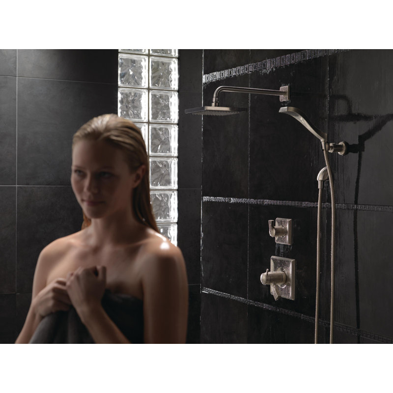 Robinet thermostatique pour baignoire et douche Dryden, ACIER INOXYDABLE SPOTSHIELD