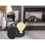 Ahsen 38cm Wide Faux Leather Tufted Round Pouf Ottoman with Storage-344983611