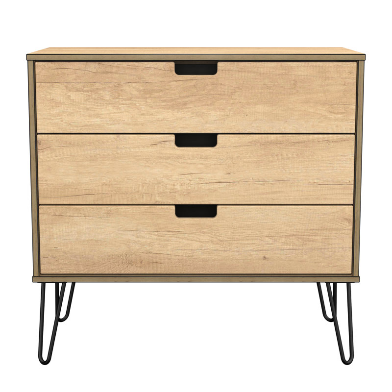 Buldir 3 - Drawer Chest of Drawers, Nebraska Oak