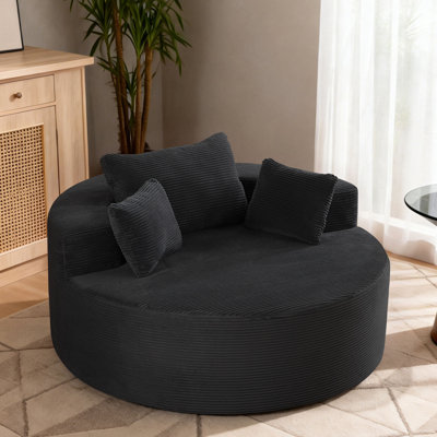 55'' Oversized Round Boneless Chaise Lounge Chair