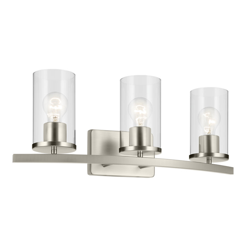 23" 3-Light Vanity Light, Brushed Nickel