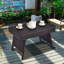 Eastman Rectangular Outdoor Side Table and Coffee Table - 40 cm W 60 cm D