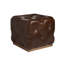 Los Altos Auburn Leather Ottoman