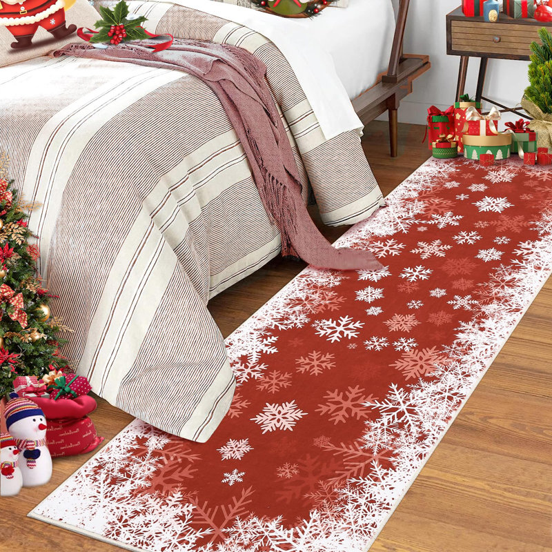 Geometric Machine Printed Area Rug, Runner 60 x 180 cm