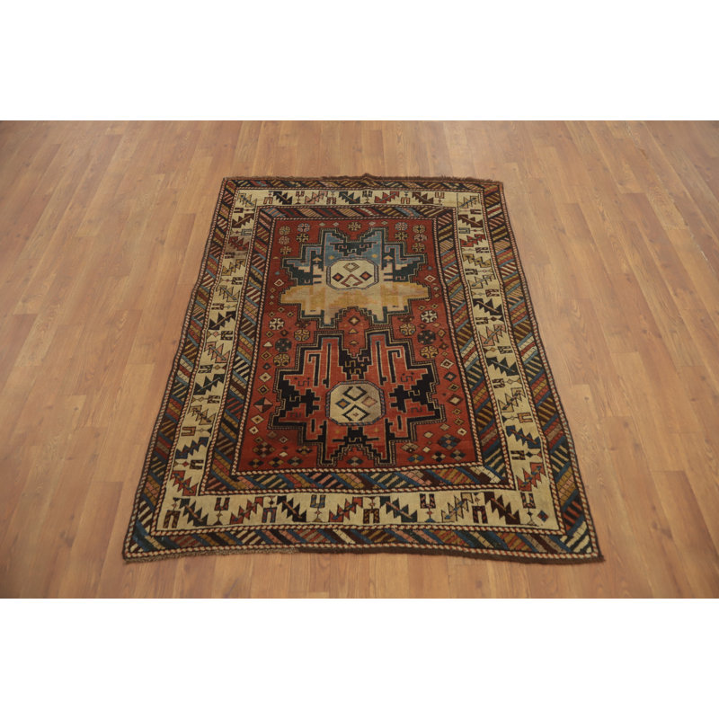 Tapis à teinture végétale antique fait à la main 3 x 4