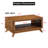 41.5" Rectangular Coffee Table with Solid Wood Legs & Open Shelf-984488856