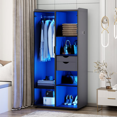 2 Door Manufactured Wood Wardrobe