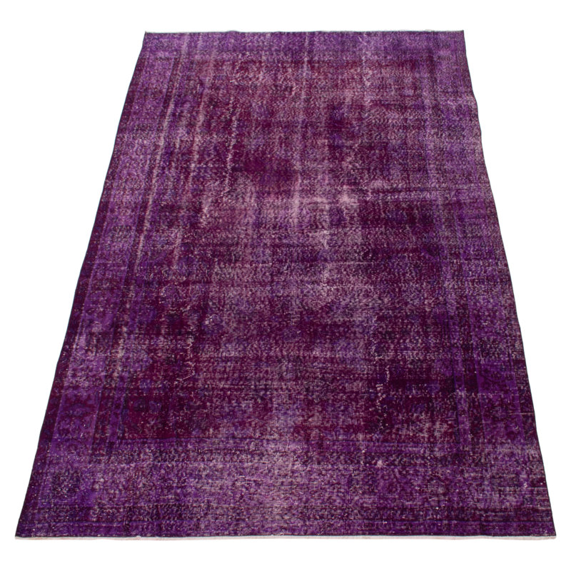 Tapis bourgogne foncé à transition de couleur 4 pi 1 po x 10 pi 0 po