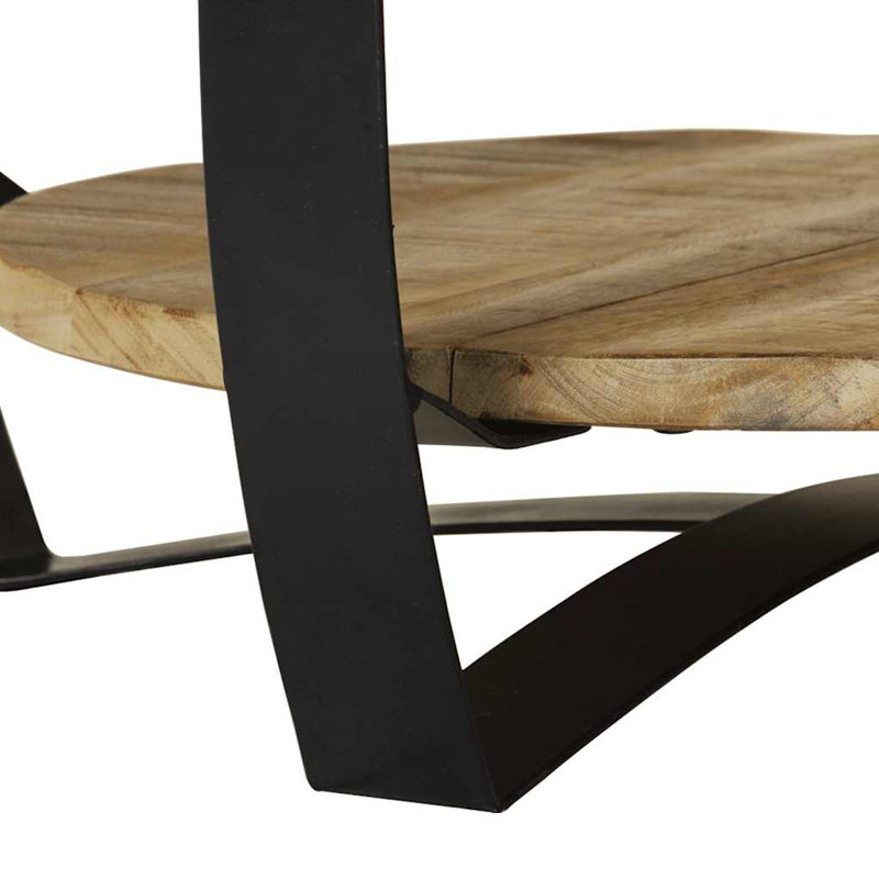 Table basse simple avec rangement Horncastle, Brun clair, Brun clair