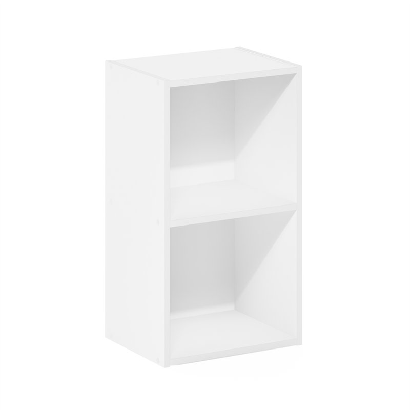 Heintje 2-Tier Open Shelf Bookcase, White