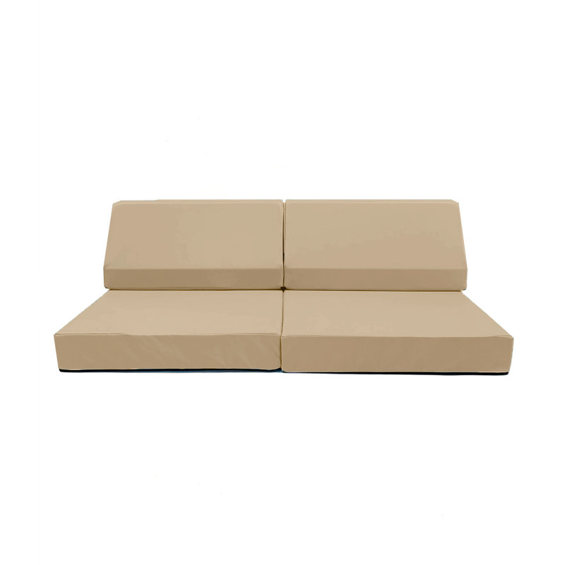 Mini canapé Blocksy en tissu bleu marine, Enhanced Navy