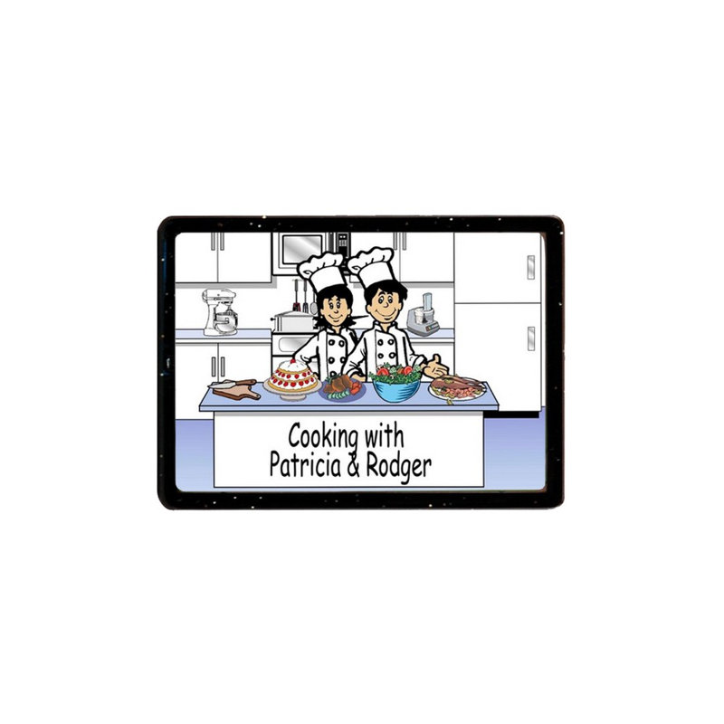 Magnet en acrylique personnalisé pour couple de chef - excellent cadeau!, Oui