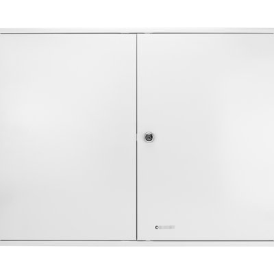 Armoire à clés 480 avec serrure et registre - Système de gestion des clés efficace avec étiquettes blanches et visserie incluse.