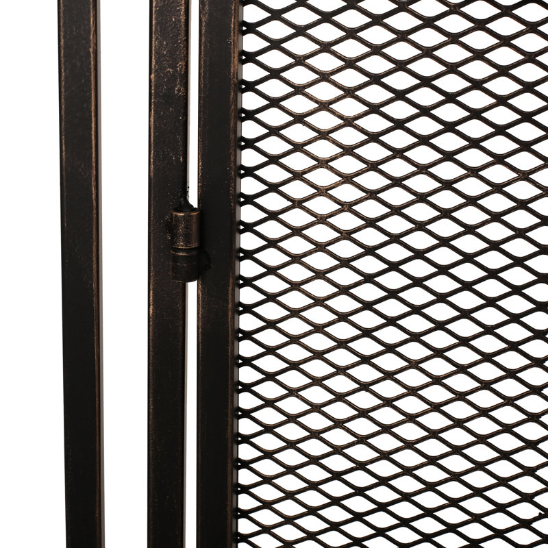 Pare-feu en fer mat - 103,5 cm (l) x 76,2 cm (h), durable, fonctionnel et facile à installer