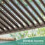 Pergola de patio entièrement en aluminium avec toit à persiennes réglable-110414853
