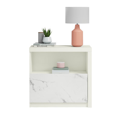 Armoire de rangement de bureau, classeur avec tablette ouverte et un tiroir pour la maison et le bureau, classeur latéral pour le rangement