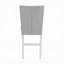 Chaise d'appoint capitonnée en velours gris