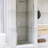 34"W X 72" H Pivot Semi-Frameless Shower Door in Chrome Finish-112343073