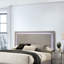 Mobilier de chambre à coucher avec tête de lit à DEL avec finition UV et lit très grand contemporain Eastern Eastern