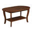 Table basse ovale 36 "avec tablette Carbin-598350991