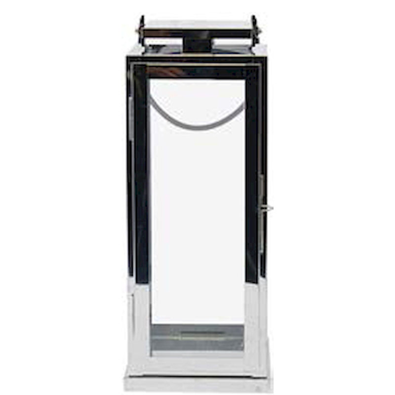 14.75'' H Metal Tabletop Lantern, 14.75" H x 6" W x 16.13" D
