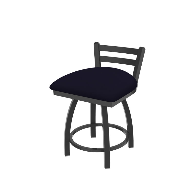 Tabouret de coiffeuse en métal Jackie, Vinyle - Crépuscule galop, Étain