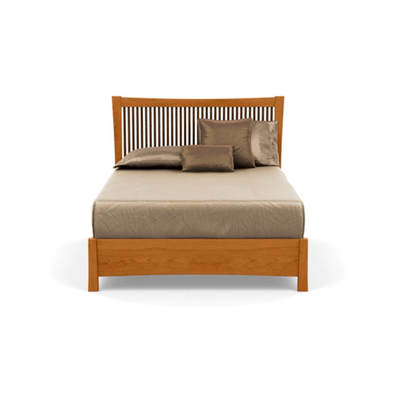 Berkeley Solid Wood Bed, Natural Cherry, Queen, Conventional
