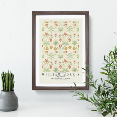 Daisy with Border by William Morris - Picture Frame Painting