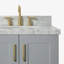 ARIEL TAYLOR 37 IN LEFT OFFSET RECTANGLE SINK VANITY-414248930-414248931-448757062