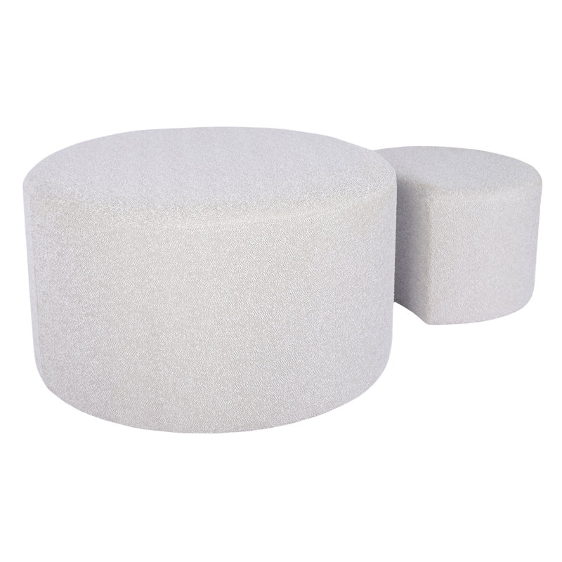 Table d'appoint rembourrée en mousse haute beige pour la chambre de bureau de vestibule