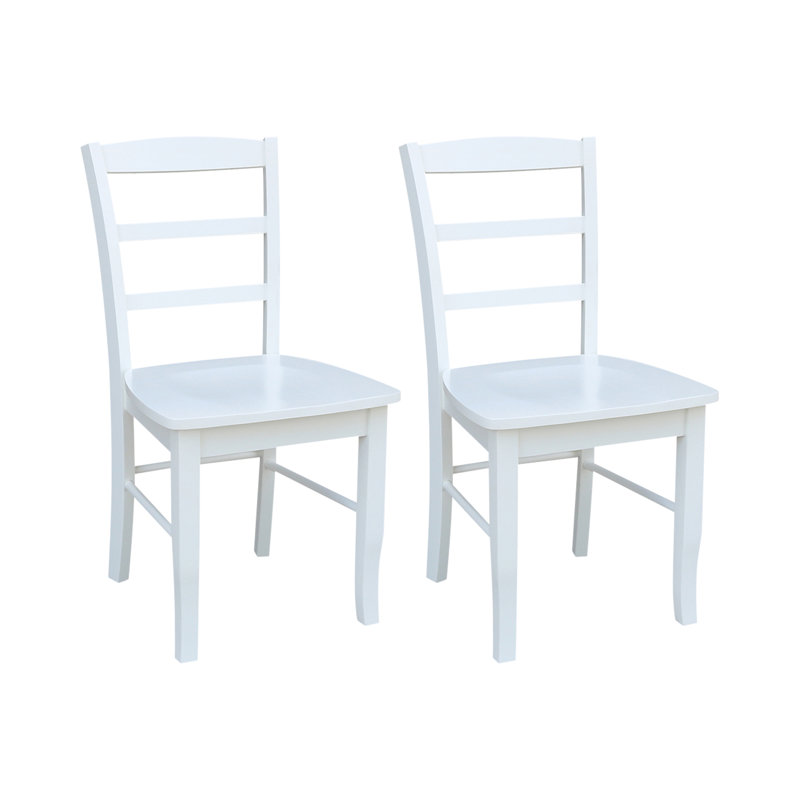 Klynn Solid Wood Dining Chair, White