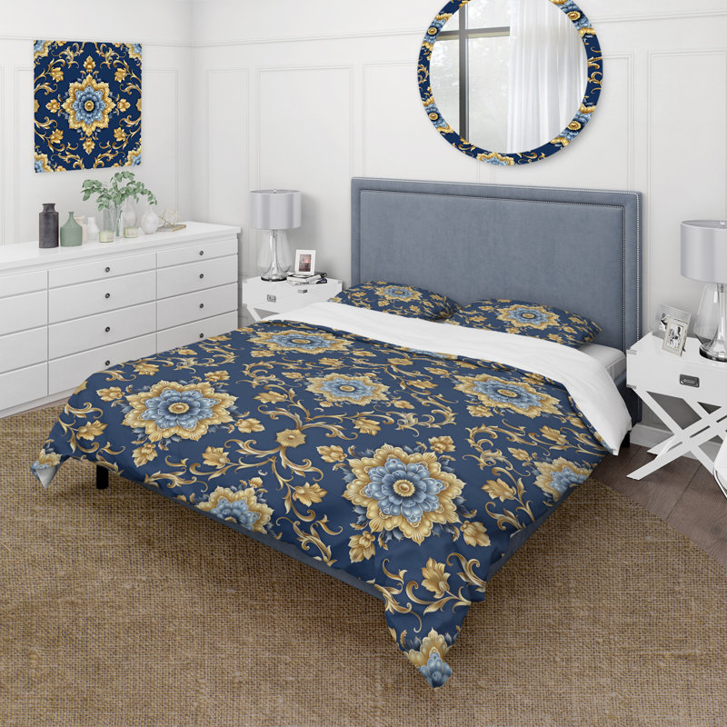 Ensemble de housse de couette Boho, Housse de couette simple et deux taies décorative