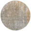 Tapis d'intérieur rond lavable abstrait gris et taupe 8 'beige